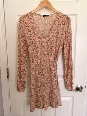 brandy melville long sleeve dress BRANDY MELVILLE Women's Ribbed Cotton Grey Dress Long Sleeve Tight ONE SIZE